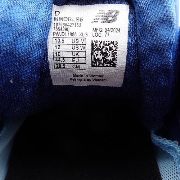 NEW Men's New Balance Fresh Foam X More v5 Running Shoes MMORLB5 Blue Agate - Picture 6 of 16